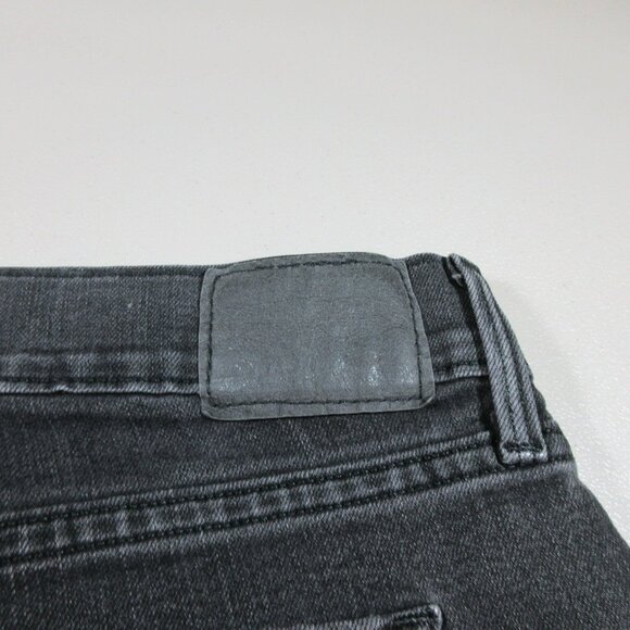 Levis womens dark gray distressed 505 straight stretch jeans 12x30 - Picture 7 of 10